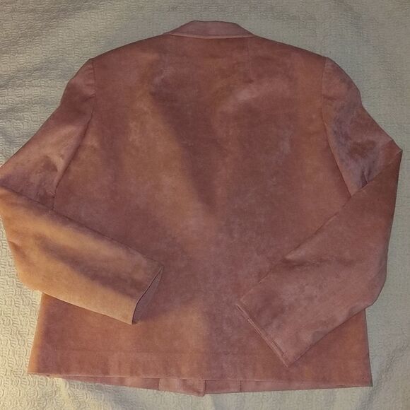 Samuel‎ Robert Vintage pink suede skirt suit set size 12 - Picture 8 of 13